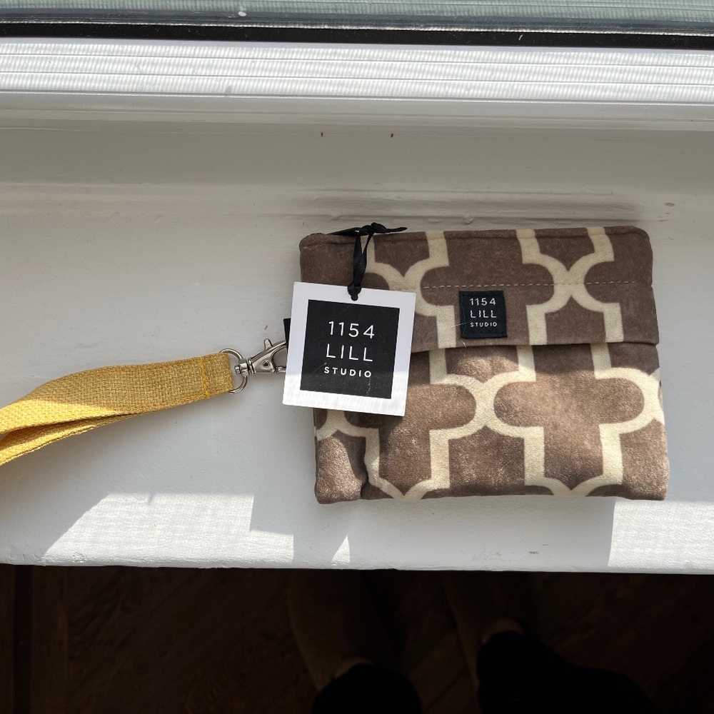NWT velvet wristlet